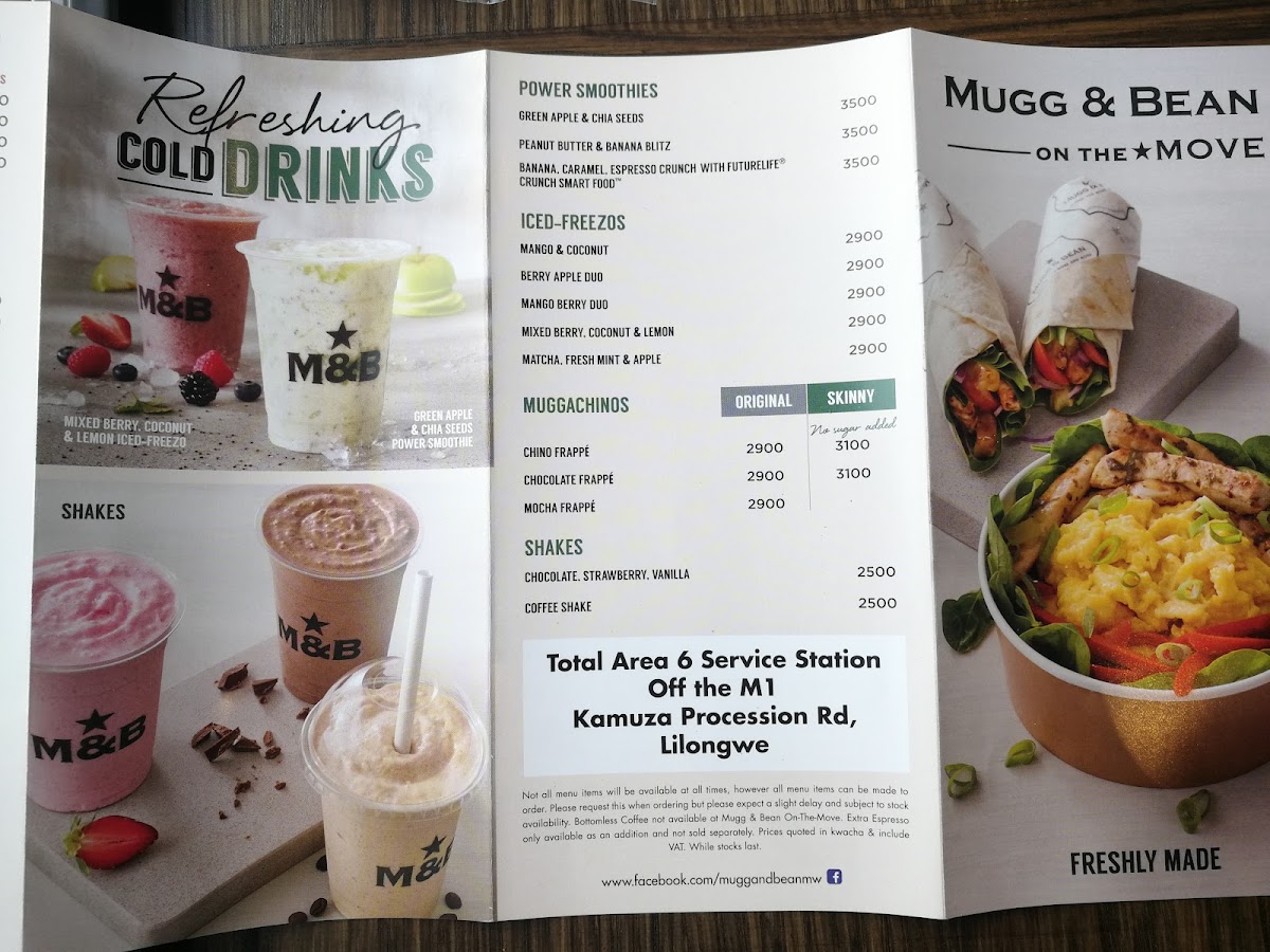 Menu Mugg & Bean On The Move-3