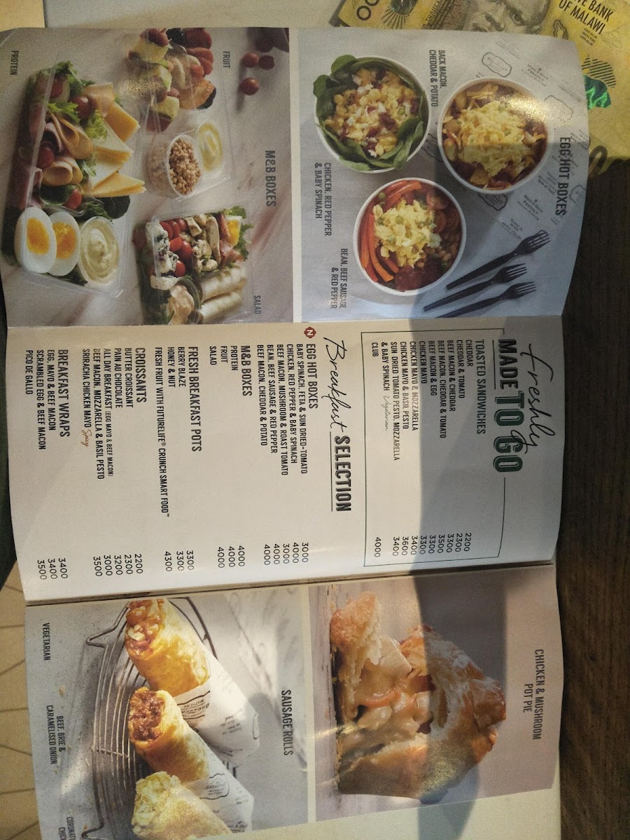 Menu Mugg & Bean On The Move-8